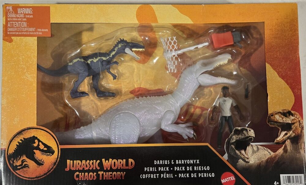 NEW 2025  Jurassic World Chaos Theory Darius & Baryonyx Peril Pack Jurassic Park